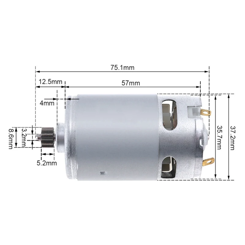 Bosch Drill Gsb 18V - Motor DC RS550 12/13 Dentes 9,5