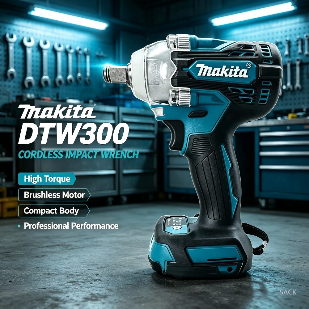 Makita Drill Dtw300 - Chave de Impacto Sem Fio Makita