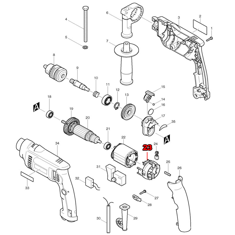 Suporte de escova para makita  - Makita Drill Hp1640 avaliação e preço