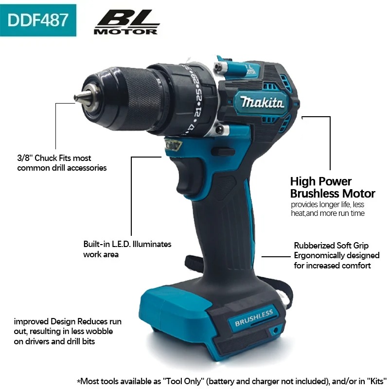 Furadeira/Parafusadeira Elétri - Makita Drill Ddf484 avaliação e preço