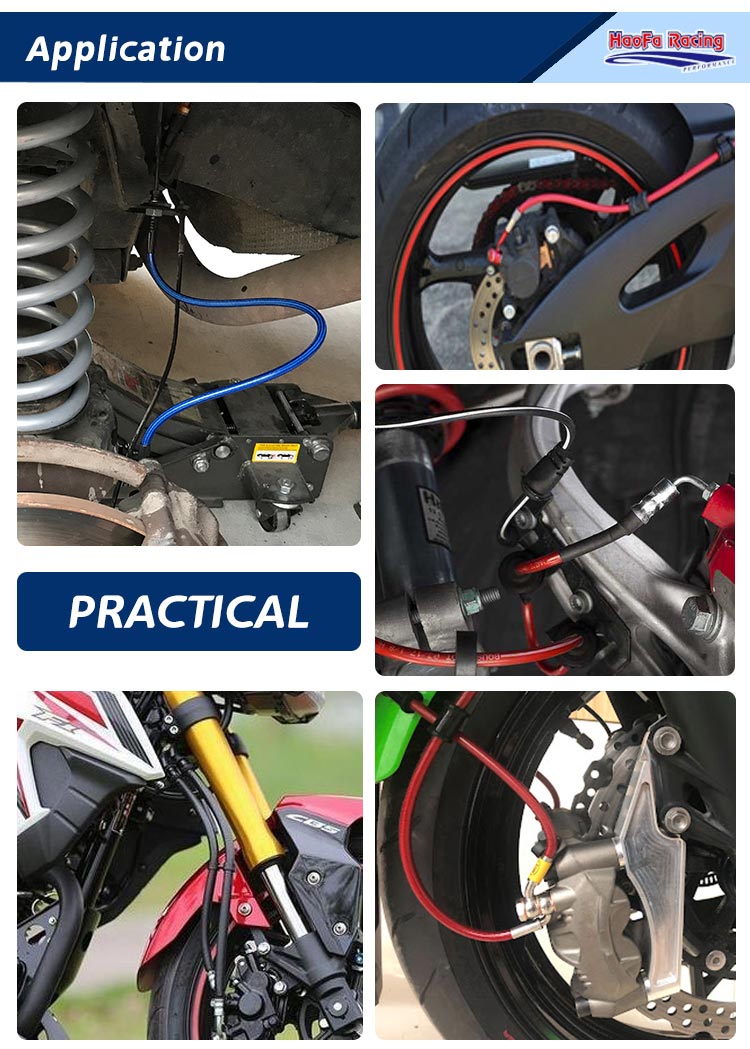 An3 linhas de freio ptfe para  - Flexible Hose Braided avaliação e preço