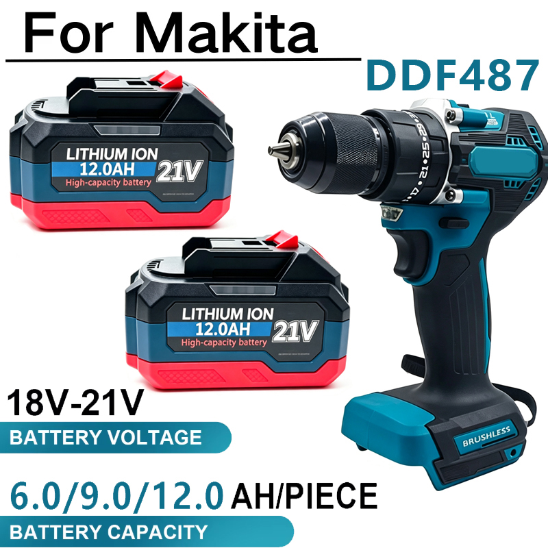 Bateria Recarregável 18-21V 12 - Makita Drill Ddf484 avaliação e preço