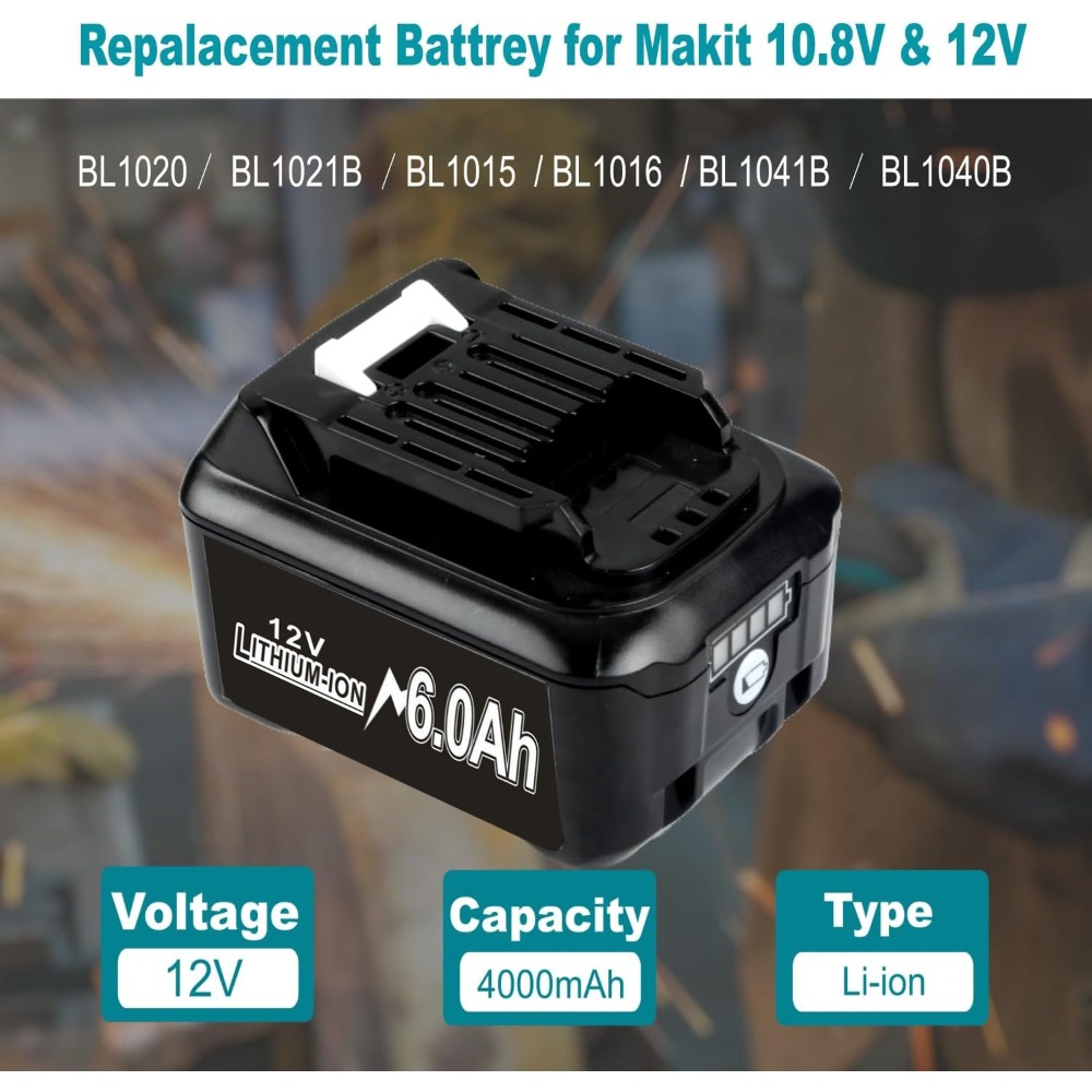 10.8v 12v 6a recarregável subs - Makita Drill Hp1640 avaliação e preço