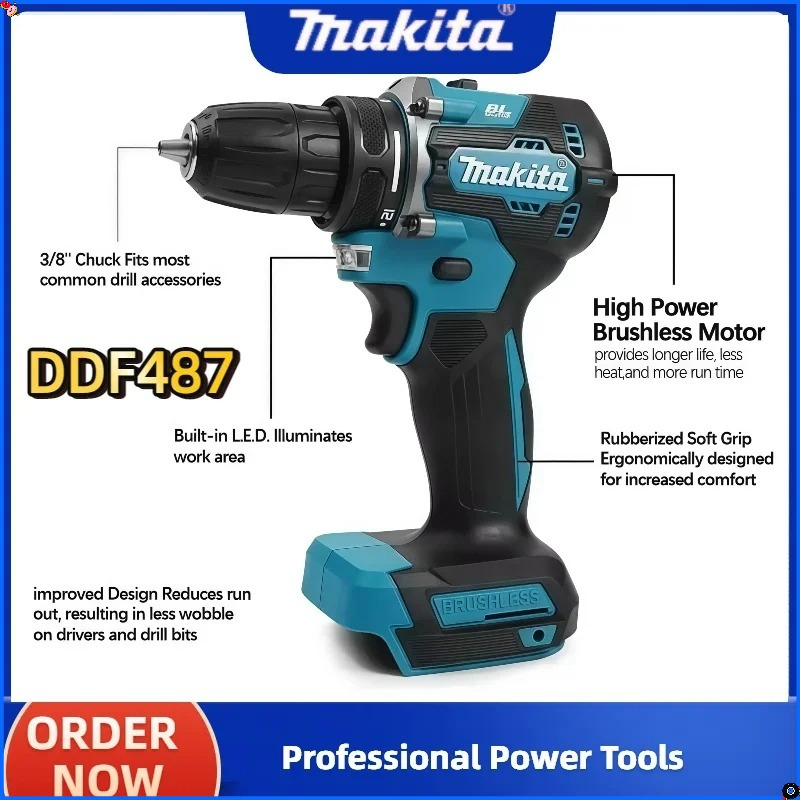 Parafusadeira Elétrica Makita  - Makita Drill Ddf484 avaliação e preço